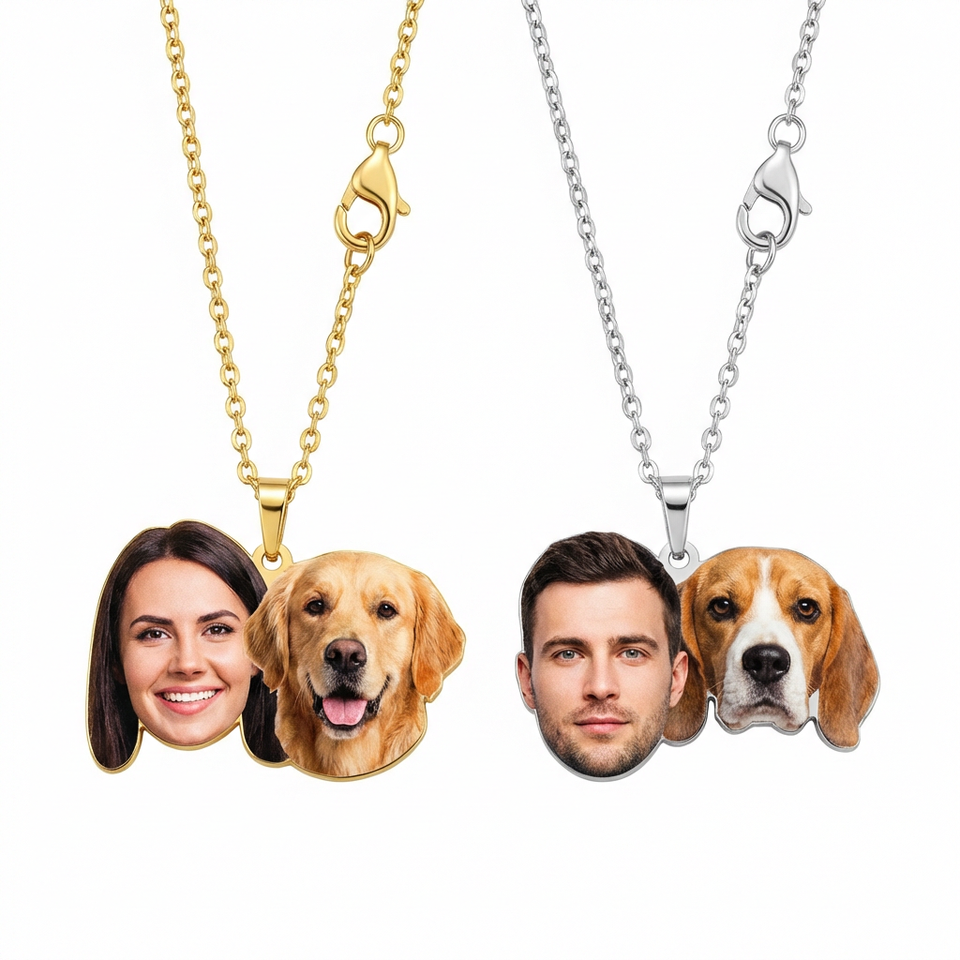 Custom Pet Portrait Necklace